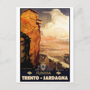 Trento - Sardagna Cable Car Postcard