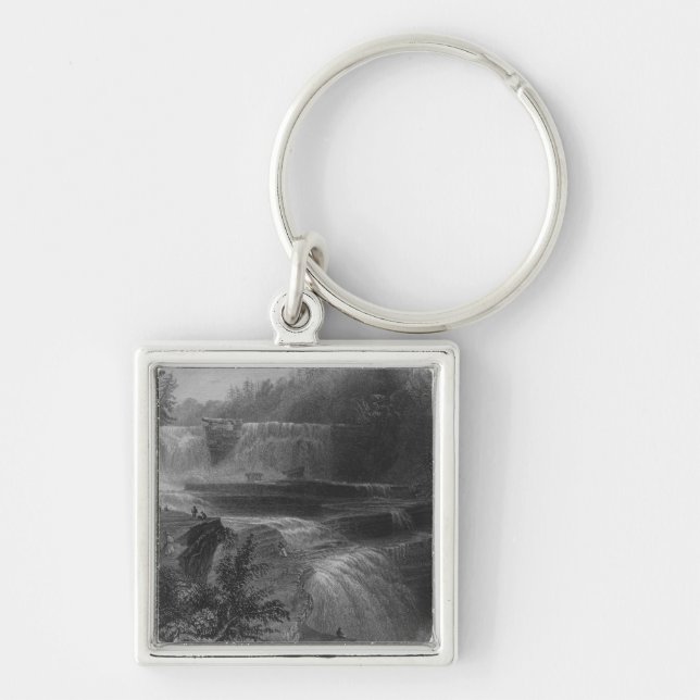 Trenton High Falls, 1838 Key Ring (Front)