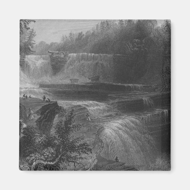 Trenton High Falls, 1838 Magnet (Front)