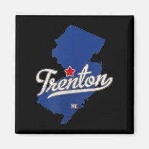 Trenton New Jersey Nj Map  Magnet