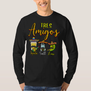 Tres Amigos Three Amigos Tequila Salt & Lime Cinco T-Shirt