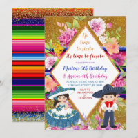Tres Anos Navy Mexican Fiesta Kids Birthday