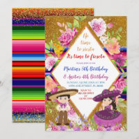 Tres Anos Purple Mexican Fiesta Kids Birthday
