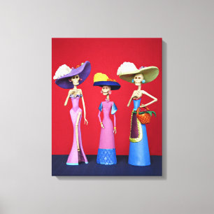 Tres Catrinas Canvas Print