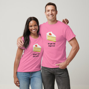 Tres Leches Sponge Cake slice - your name / slogan T-Shirt