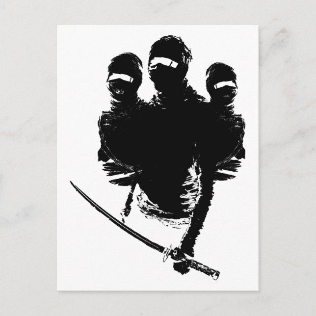 tres ninjas. postcard (Front)