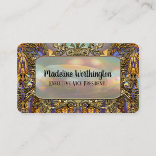 Très orné Elegant French Baroque Professional Business Card