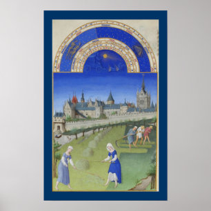 Très Riches Heures - June Poster
