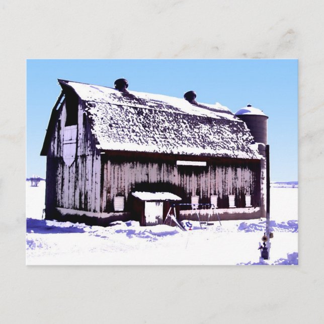Trescher Barn- postcard. Postcard (Front)