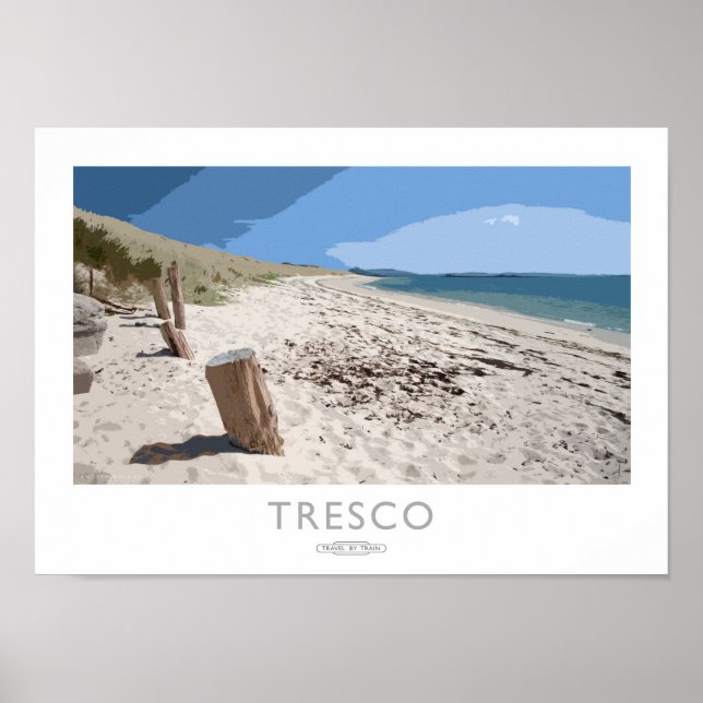 Tresco Railway Poster (Front)