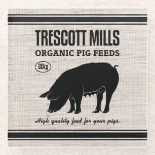 TRESCOTT MILLS GLASS COASTER
