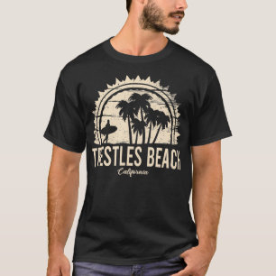 Trestles Beach California Retro Surf Vintage Sunse T-Shirt