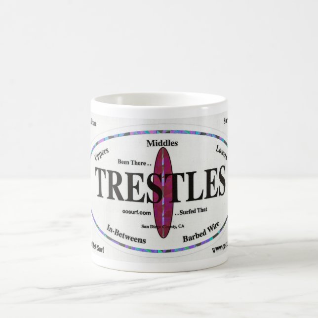 Trestles Surf Spots Coffee Mug (Center)