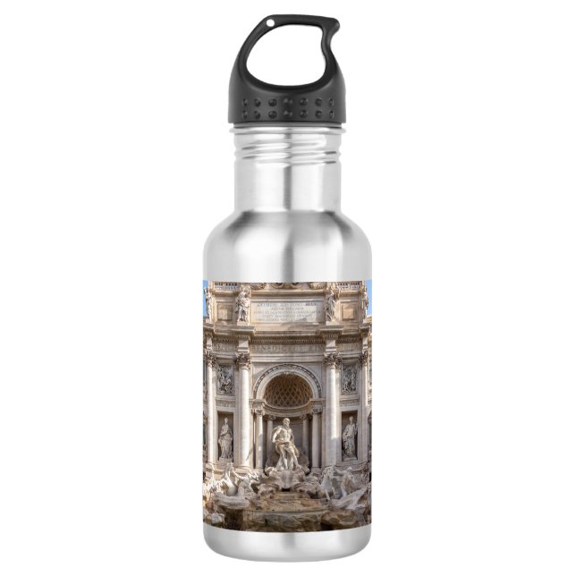 Trevi Fountain at early morning - Rome, Italy 532 Ml Water Bottle (Front)