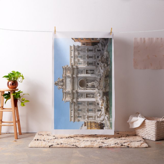 Trevi Fountain at early morning - Rome, Italy Fabric (In Situ)