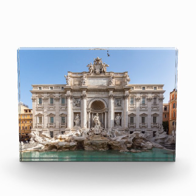 Trevi Fountain at early morning - Rome, Italy Photo Block (Front)