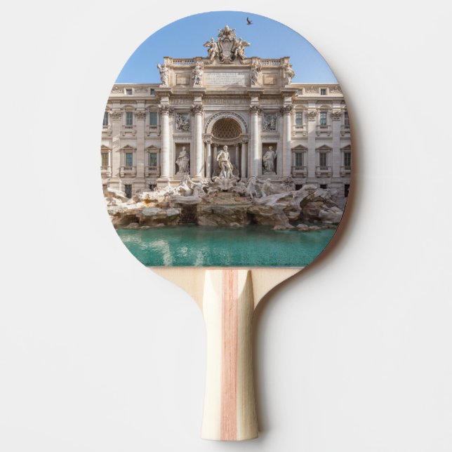 Trevi Fountain at early morning - Rome, Italy Ping Pong Paddle (Front)