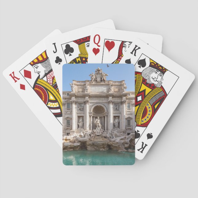 Trevi Fountain at early morning - Rome, Italy Playing Cards (Back)