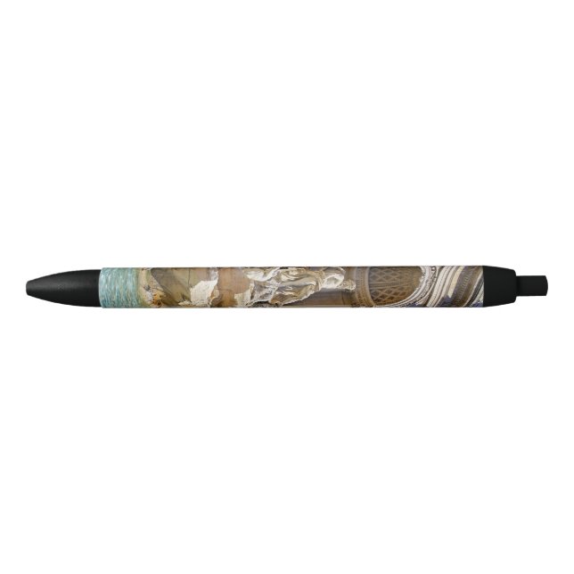 Trevi fountain black ink pen (Front)
