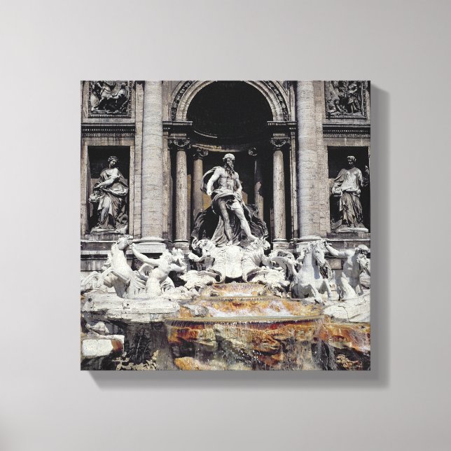 Trevi Fountain, built 1732-62 Canvas Print (Front)