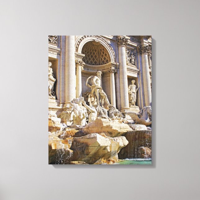 Trevi fountain canvas print (Front)