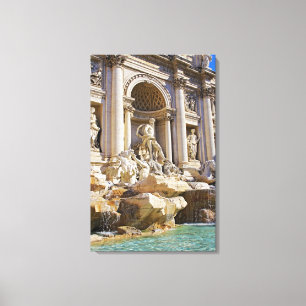 Trevi fountain canvas print
