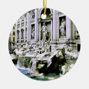 Trevi Fountain Ceramic Tree Decoration