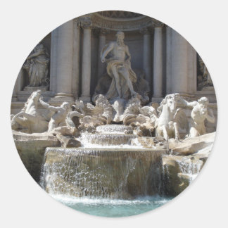 Trevi Fountain Classic Round Sticker