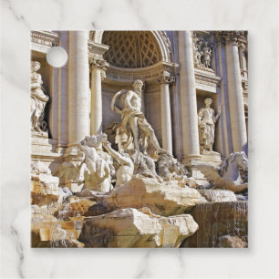 Trevi fountain favour tags