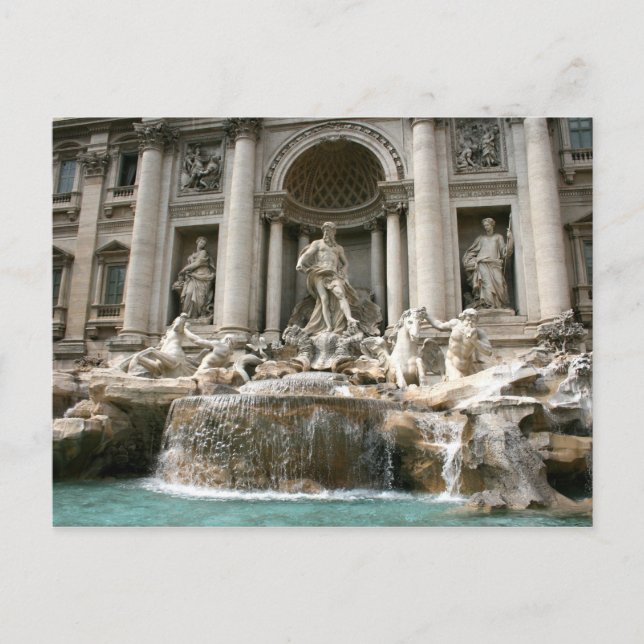 Trevi Fountain (Fontana di Trevi) -Rome Postcard (Front)