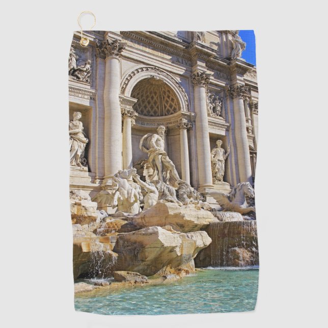 Trevi fountain golf towel (Front)