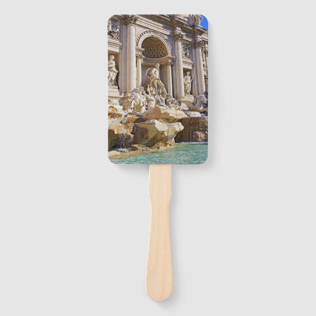 Trevi fountain hand fan (Front)