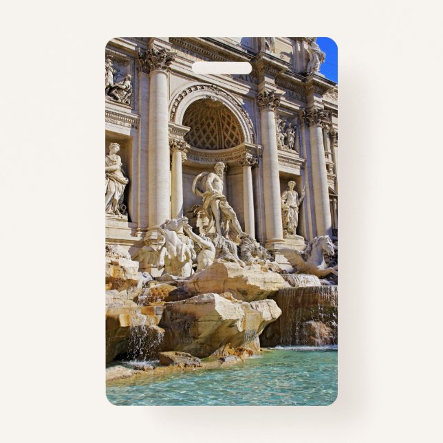 Trevi fountain ID badge (Front)