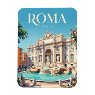 Trevi Fountain Italy Magnet