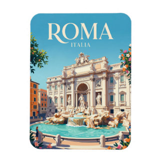 Trevi Fountain Italy Magnet