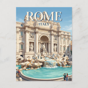 Trevi Fountain Italy Postcard