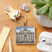 Trevi Fountain Keychain