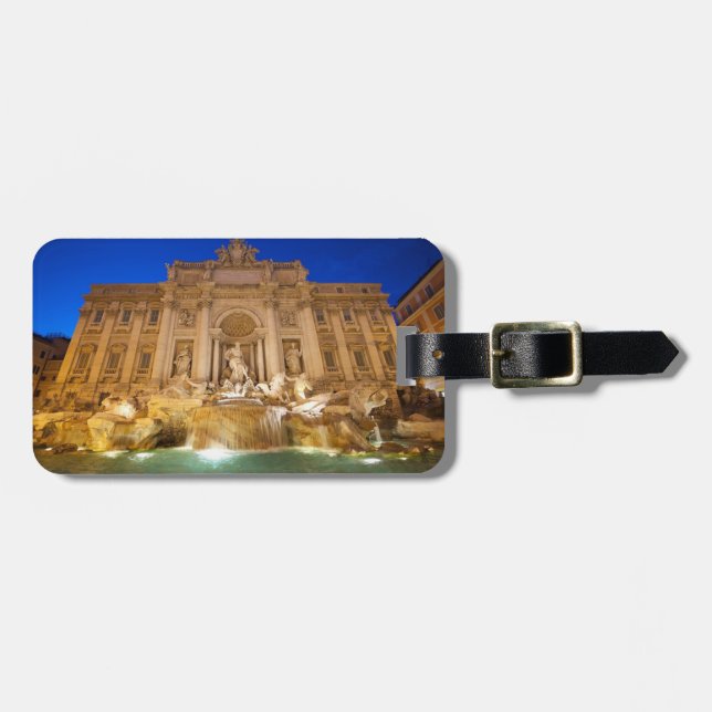 Trevi Fountain Luggage Tag (Front Horizontal)