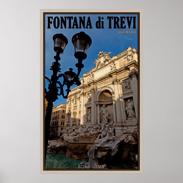 Trevi Fountain Poster (Front)