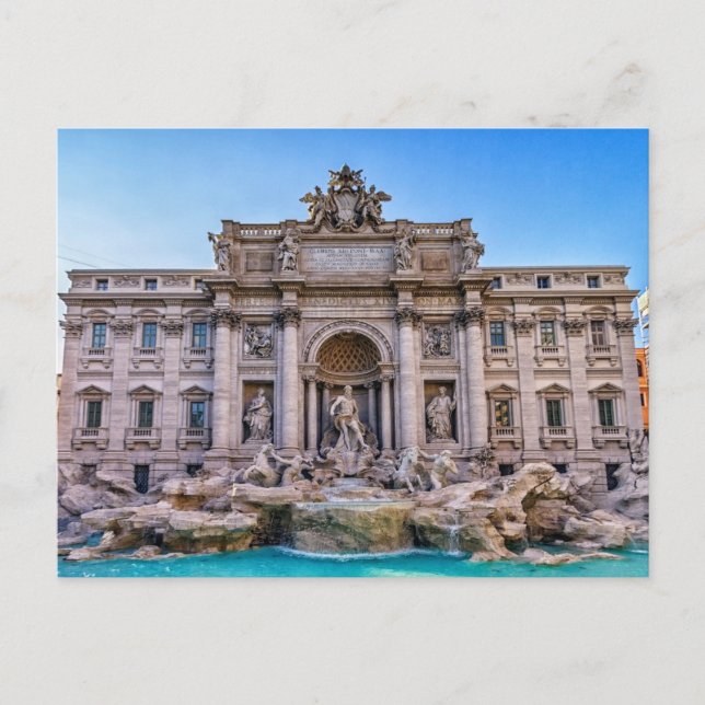 Trevi fountain, Roma, Italy Postcard (Front)