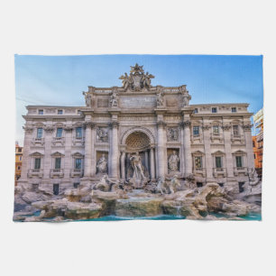 Trevi fountain, Roma, Italy Tea Towel