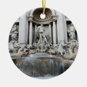 Trevi Fountain Rome Ceramic Tree Decoration