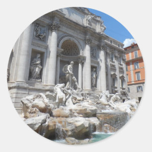 Trevi Fountain- Rome Classic Round Sticker