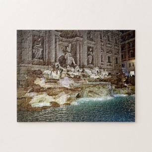 Trevi Fountain - Rome, Italy - 11x14 - 252 pcs Jigsaw Puzzle