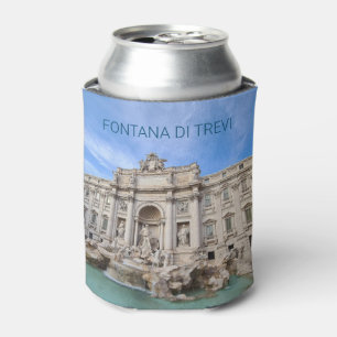 Trevi Fountain Rome Italy Holiday Panorama Can Cooler