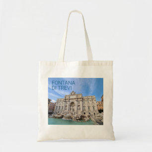 Trevi Fountain Rome Italy Holiday Panorama Tote Bag