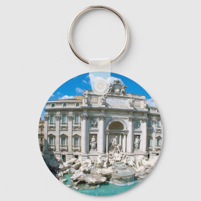 Trevi-Fountain-Rome-Italy-[kan.k].JPG Key Ring (Front)