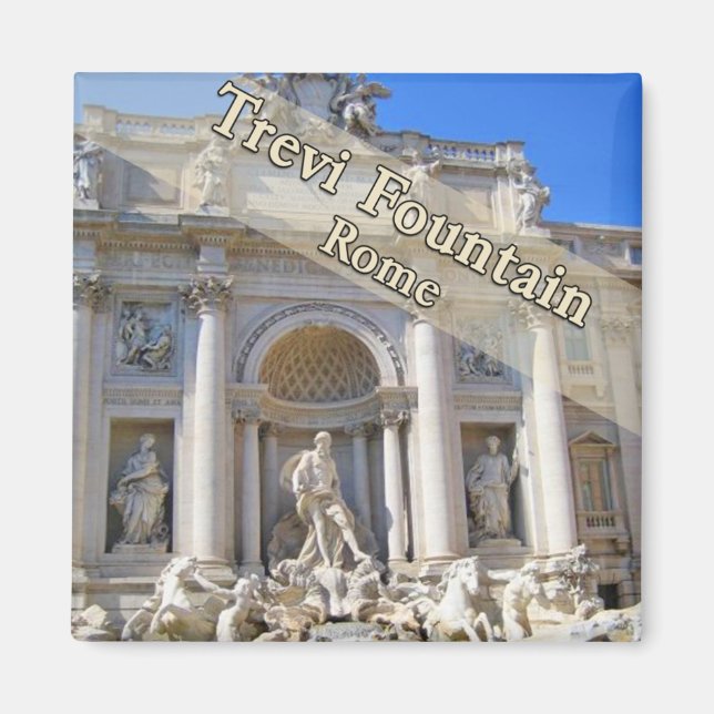 Trevi Fountain Rome Italy Magnet (Front)