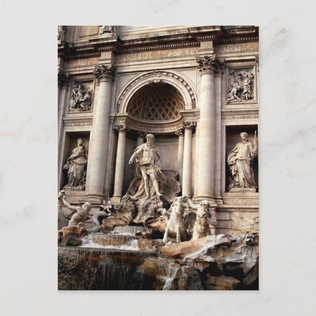 Trevi Fountain Rome Italy Travel Postcard (Front)
