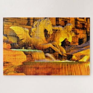 Trevi Fountain Rome. Jigsaw Puzzle